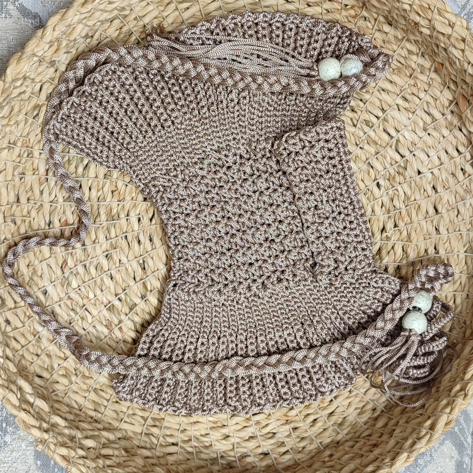 کیف ماهتیسا مدل پاپیون نخ قیطان بسیار نرم و محکم